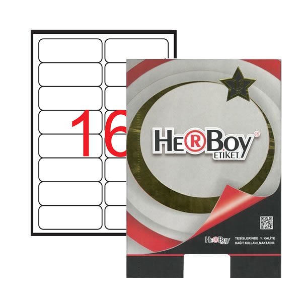 Herboy HB-1016 99,1mmX34mm Beyaz Laser Etiket