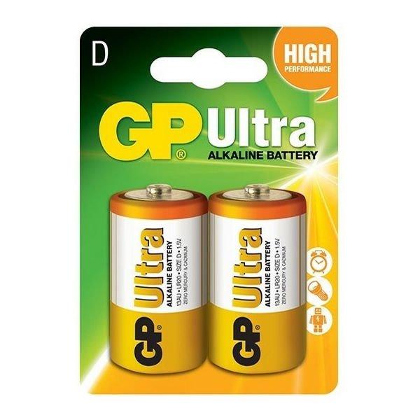 Gp 13AU-U2 2 li Ultra Alkalin Büyük Boy Kalın Pil