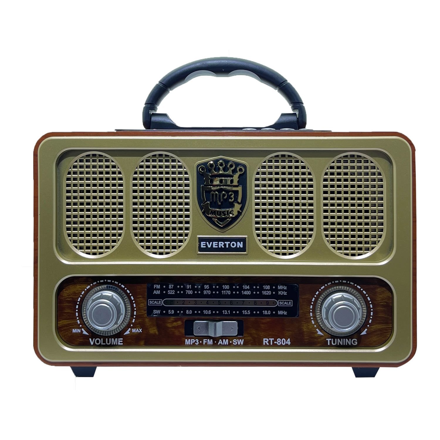 Everton RT-804 Bluetooth, Usb/Sd/Aux/Fm Radyo Nostalji Müzik Kutusu