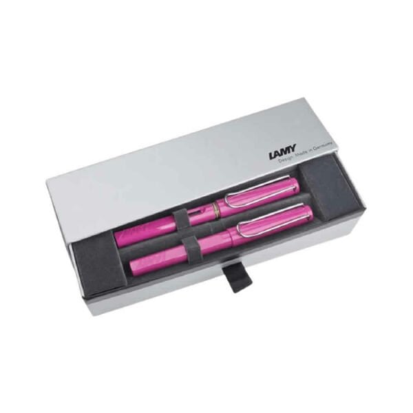 Lamy 313P Safari Pembe Dolma&Roller Kalem Seti