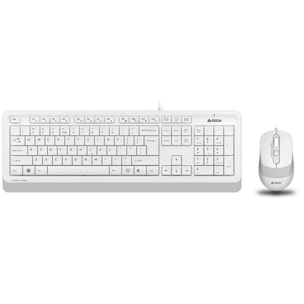A4 Tech F1010 Beyaz Multi Media Optik Mouse & Q Klavye Set
