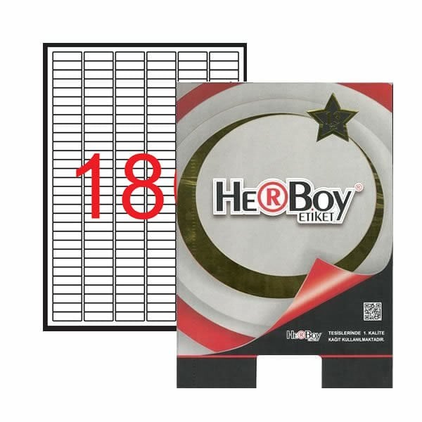 Herboy HB-1060 30mmX9mm Beyaz Laser Etiket
