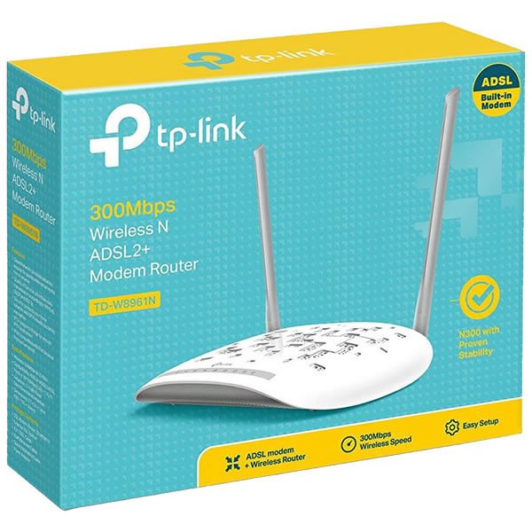 Tp-Link TD-W8961N Adsl 2 4 Port 300 Mbps Kablosuz Modem