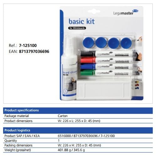 Legamaster LM125100 Basic Kit Tahta Aksesuarı