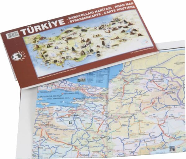 Gülpaş 995 70x100 Türkiye Cep Yol Haritası