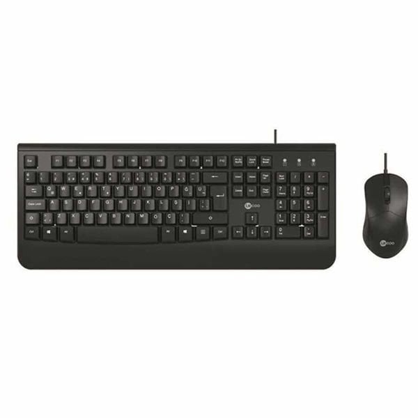 Lenovo Lecoo CM105 Siyah USB Kablolu Türkçe Q Klavye & Mouse Set