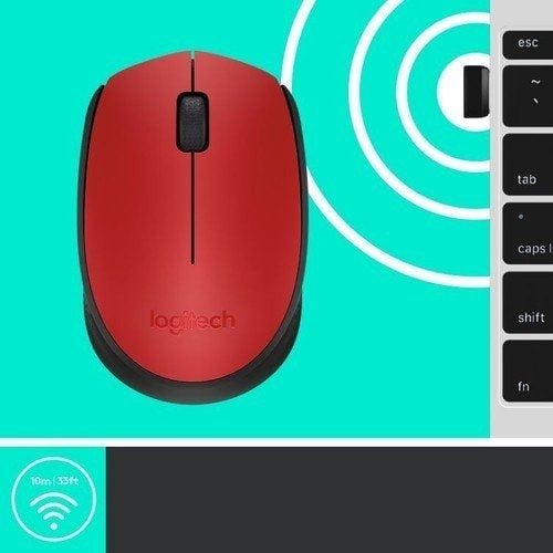 Logitech 910-004641 M171 Kırmızı Kablosuz Mouse