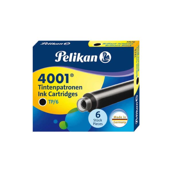 Pelikan 4001 Küçük Siyah Dolma Kalem Kartuşu