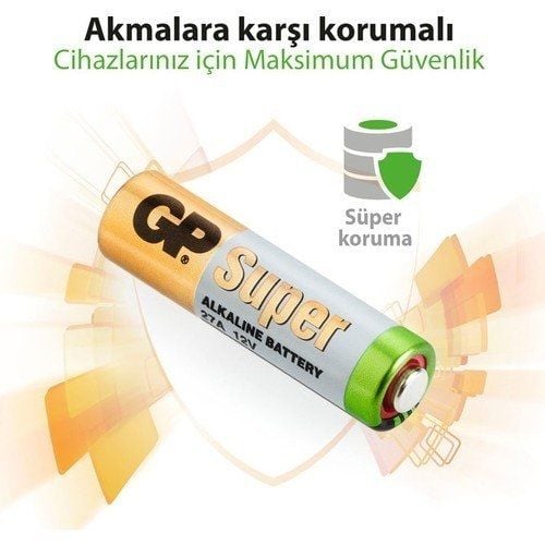 Gp 27A-C5 12V 5 li Alkalin İnce Çakmak Pili