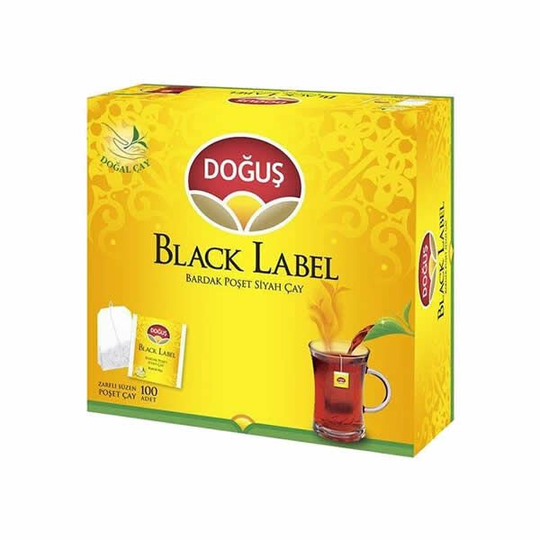 Doğuş Black Label 100 lü Süzen Poşet Çay