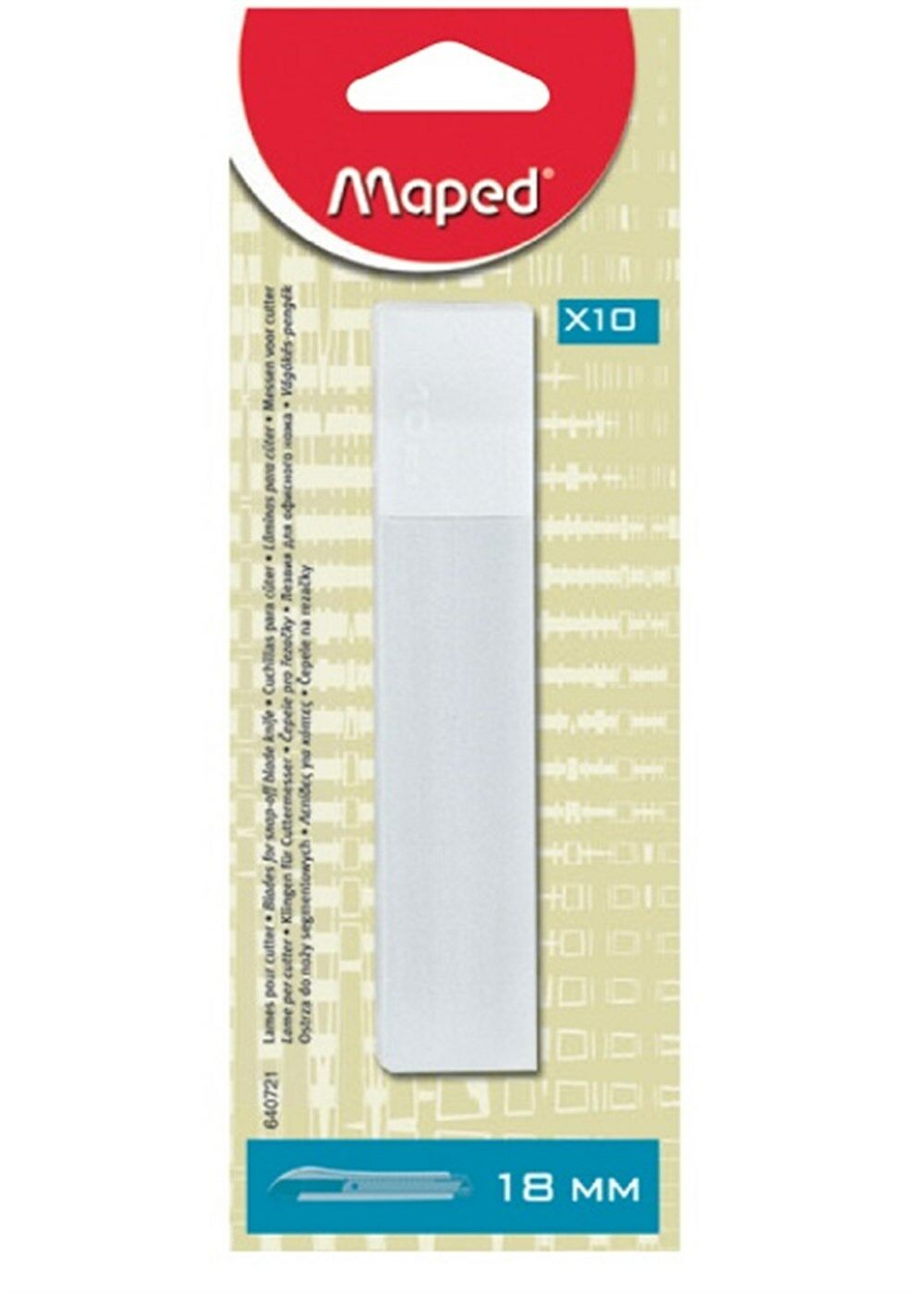 Maped 640721 18 mm 10 lu Yedek Bıçak