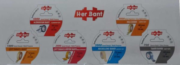 Herbant 48mm x 25mt Hotmelt Maskeleme Bandı