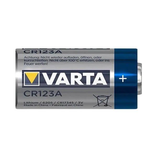 6205 VARTA - Pila: de litio, 3V; CR123A,CR17345; 1600mAh; no recargable;  BAT-CR123/VA-BULK