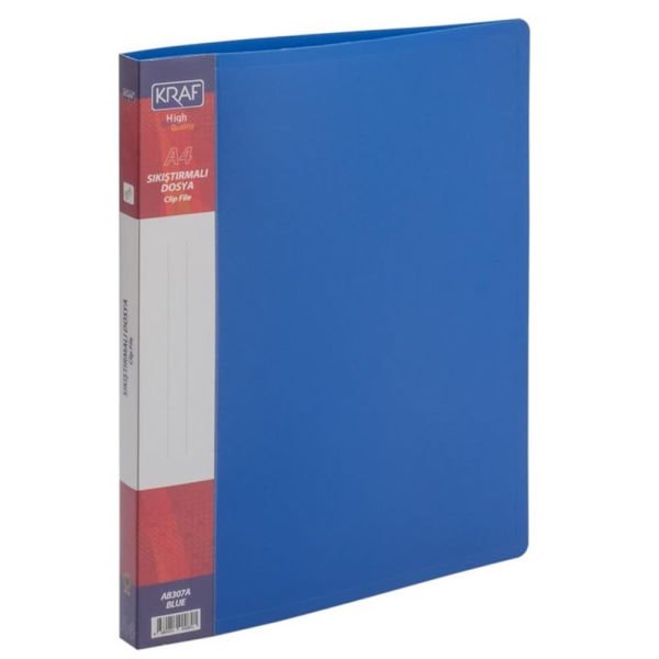 Kraf AB307A Mavi Sıkıştırmalı Dosya
