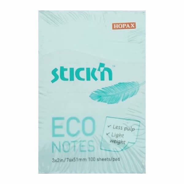 Gıpta Stickn 76x51 100 Yaprak Eco Notes Pastel Mavi Not Kağıdı