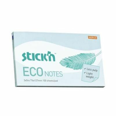 Gıpta Stickn 76x127 100 Yaprak Eco Notes Pastel Mavi Note Kağıdı