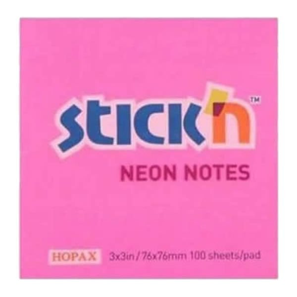 Gıpta Stickn 76x76 100 Yaprak Neon Pembe Yapışkanlı Not Kağıdı