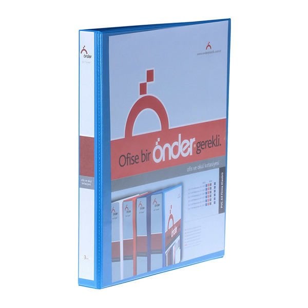 Önder 2012-1 4 Halkalı 2 cm Mavi Firma Klasörü