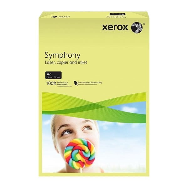 Xerox 3R93975 A4 Symphony Sarı 500 lü 80 gr Fotokopi Kağıdı