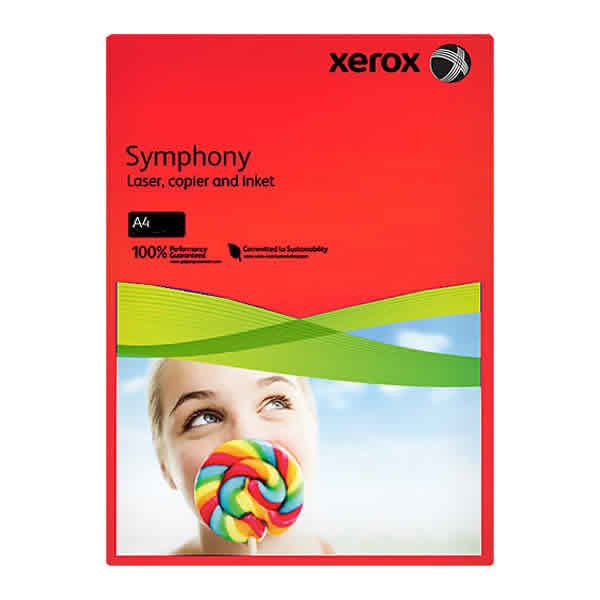 Xerox 3R93954 A4 Symphony Kırmızı 500 lü 80 gr Fotokopi Kağıdı