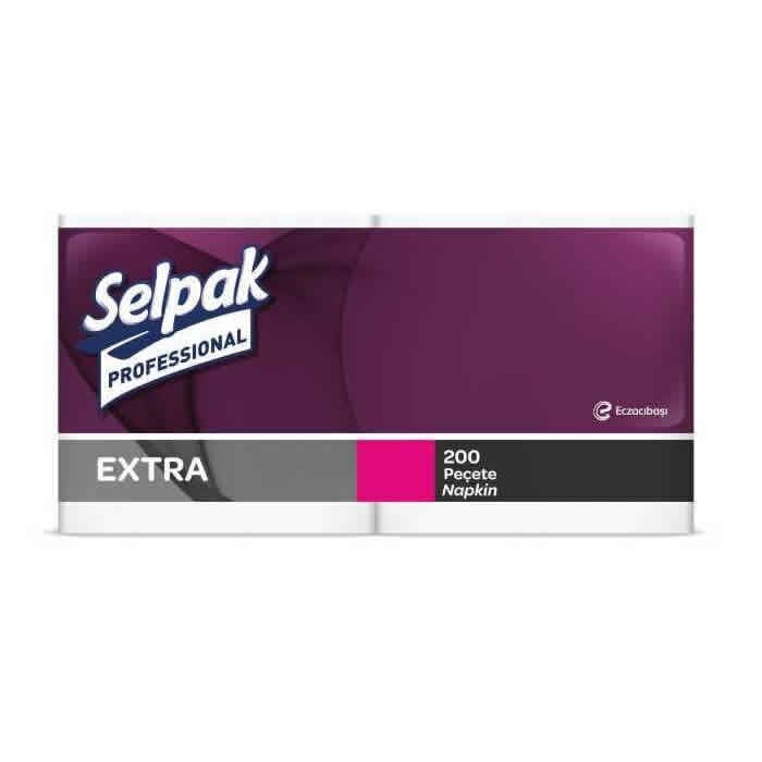 Selpak Professional Extra 200'lü 1 Koli=15 Paket 30x30 Peçete