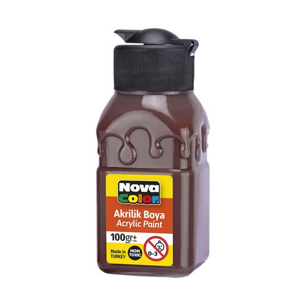 Nova Color NC-2016 100 gr Kahverengi Akrilik Boya