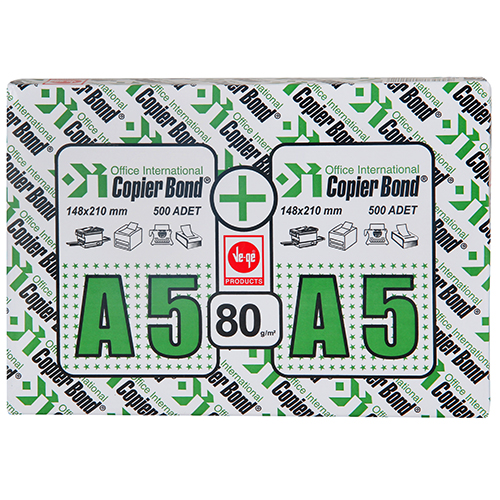 Copier Bond A5 500+500 Adet x 5 Paket 80 gr Fotokopi Kağıdı