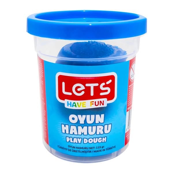 Lets L8440-3 115 gr Mavi Tekli Oyun Hamuru