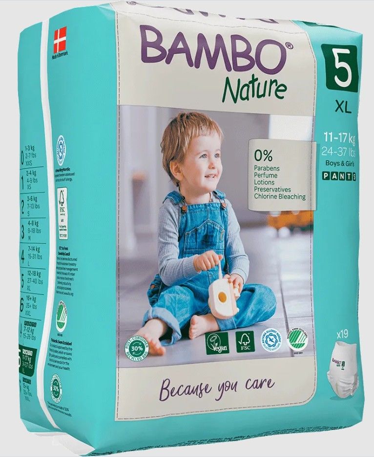 Bambo Nature No:5 Alıştırma Külodu 11-17kg (19adet)