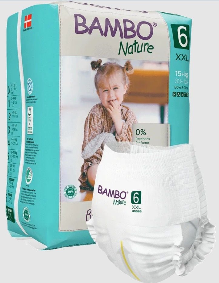 Bambo Nature No:6 Alıştırma Külodu 15kg+ (18adet)