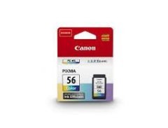 GIDA KARTUŞU - Canon CL-56 Renkli Orijinal Kartuş (Bitmeyen kartuşa uyumlu delik ve hazır) - Canon Pixma E404/ E464/ E484/ E474