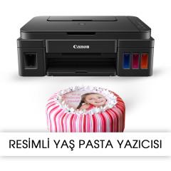 RESİMLİ PASTA YAZICISI - CANON PIXMA G2411 Gıda Mürekkepli BİTMEYEN KARTUŞ SİSTEMİ