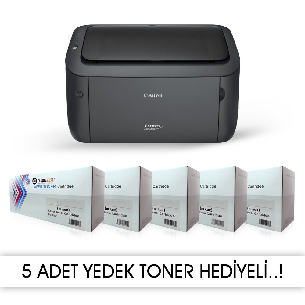 CANON LBP6030B / 5 MUADİL TONERLİ LASER YAZICI
