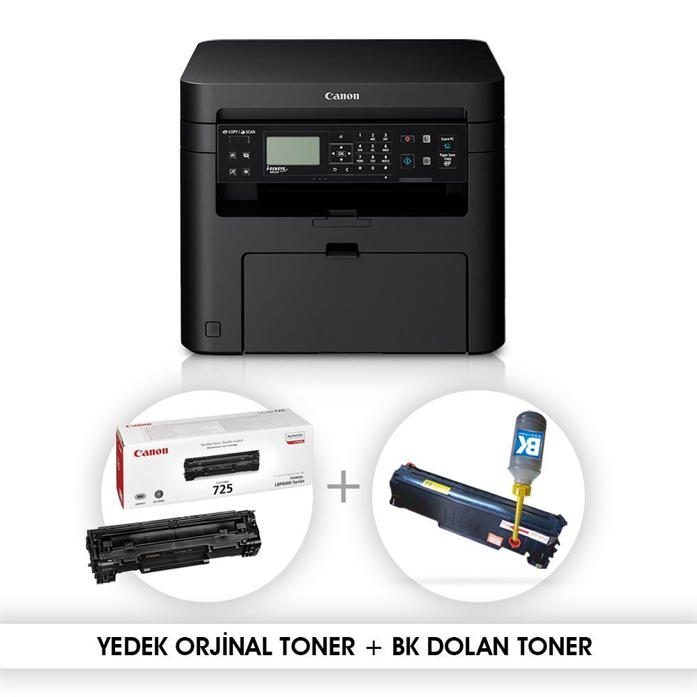 CANON MF231 YEDEK ORJİNAL TONER VE DOLAN TONERLİ LASER YAZICI