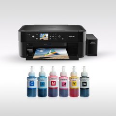 Epson L850 Photoink 6 Renk Bitmeyen Kartuşlu (1 Sayfa Renkli Baskı  0,01 TL) (1 Set Mürekkep Hediyeli)