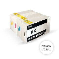 CANON PGI 1500XL UYUMLU 4 Renk Kolay Dolan Kartuşlar  (DOLU) MB2350/ MB2050 / MB2150 / MB2750 / 2755