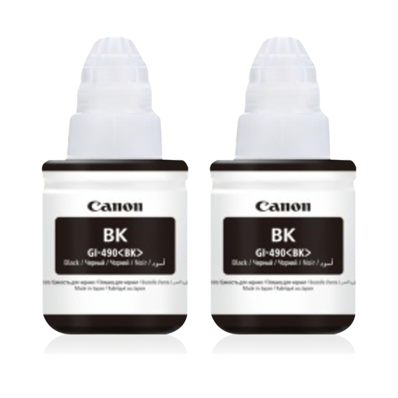 ORİJİNAL 2 Adet Canon G1400/G1410/G2400/G2410/G2411/G3400/G3411/G4400 Yazıcılar için uyumlu 135 ml Siyah Orijinal Mürekkep GI-490