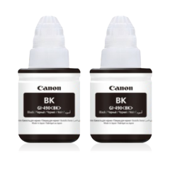 ORİJİNAL 2 Adet Canon G1400/G1410/G2400/G2410/G2411/G3400/G3411/G4400 Yazıcılar için uyumlu 135 ml Siyah Orijinal Mürekkep GI-490