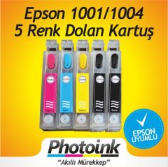 EPSON T1001h-T1001-T1002-T1003-T1004 UYUMLU  KOLAY DOLAN KARTUŞLAR (BOŞ) - Epson B1100