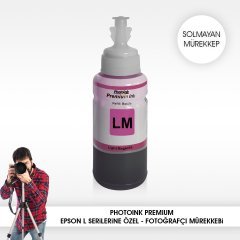 Epson uyumlu 70 ml LIGHT KIRMIZI Solmayan Mürekkep (6 renkli yazıcılar için) - L800/L805/L810/L850/L1300/L1800/ l382/l386/l455/1455