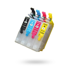 EPSON 1301-1304 UYUMLU Kolay Dolan Kartuşlar  (DOLU) - (OTO RESET ÇİPSETLİ - B42/ BX525/ BX535/ BX625/ BX630/ BX925/ WF3530/ WF3540/ WF3010/WF7525/ WF7515/ WF3520