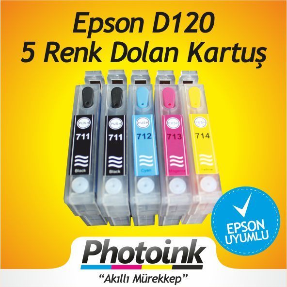 EPSON  D120 UYUMLU KOLAY DOLAN KARTUŞLAR (DOLU)