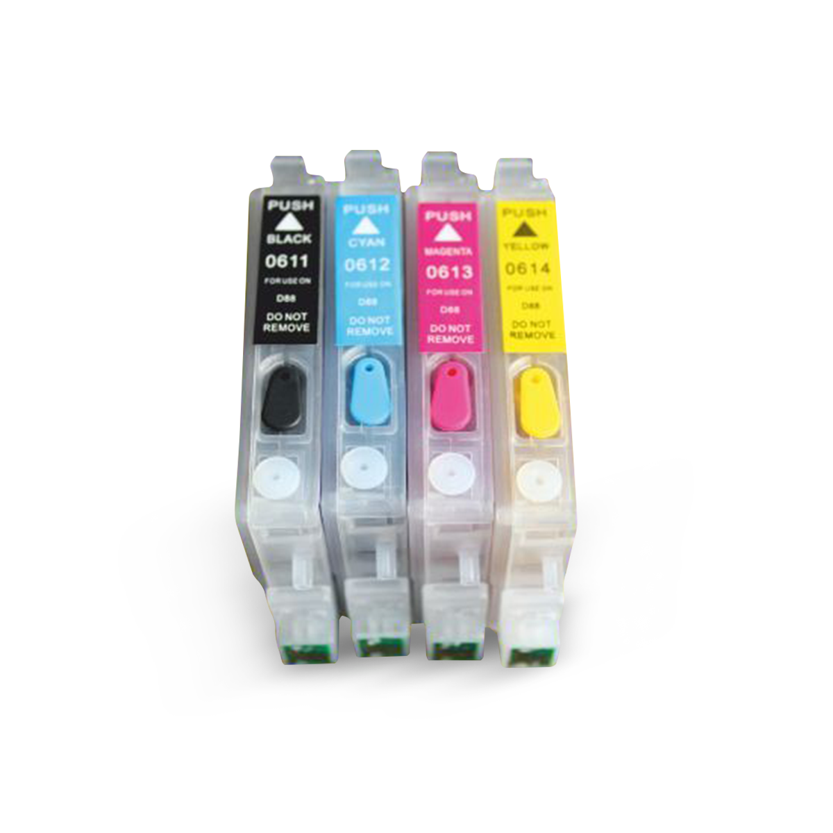 EPSON T0611-T0614 UYUMLU Kolay Dolan Kartuşlar (DOLU) - D68/ D88/ DX3800/ DX3850/ DX4200/ DX4250/ DX4800/ DX4850