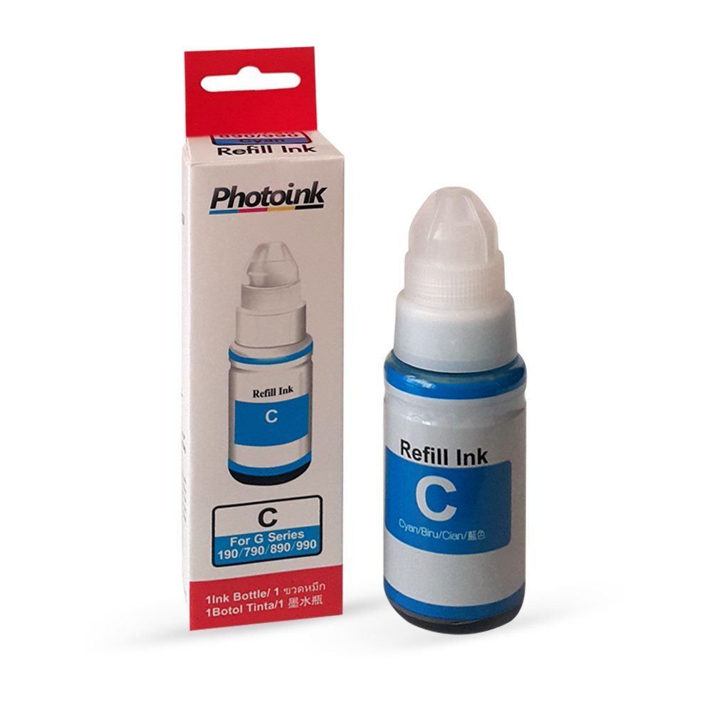 Canon GI 490 C uyumlu 70 ml MAVİ PHOTOINK PLUS Mürekkep - ÖZEL KUTULU AMBALAJINDA -G1400/G1410/G2400/G2410/G2411/G3400/G3411/G4400