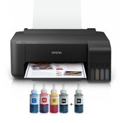 Epson Tanklı L1110 Photoink Mürekkepli Yazıcı 4 Renk Bitmeyen Kartuşlu (1 Siyah Mürekkep Hediyeli)
