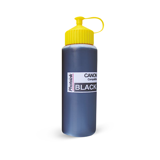 CANON / HP  UYUMLU 500 ml. SİYAH GIDA Mürekkebi
