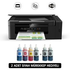 Epson COLOR TANK ITS L3060 Photoink Mürekkepli Yazıcı 4 Renk Bitmeyen Kartuşlu (2 Siyah Mürekkep Hediyeli)