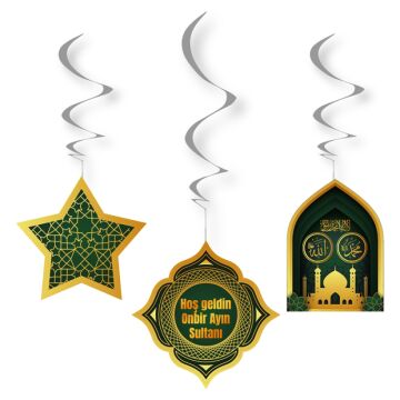 Hoş Geldin 11 Ayın Sultanı Yazılı Ramazan Asma Süs