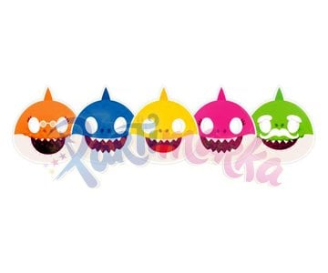 Baby Shark Parti Maskeleri 6 Adet
