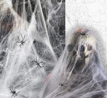 Cadılar Bayramı Örümcek Ağı Beyaz Renk